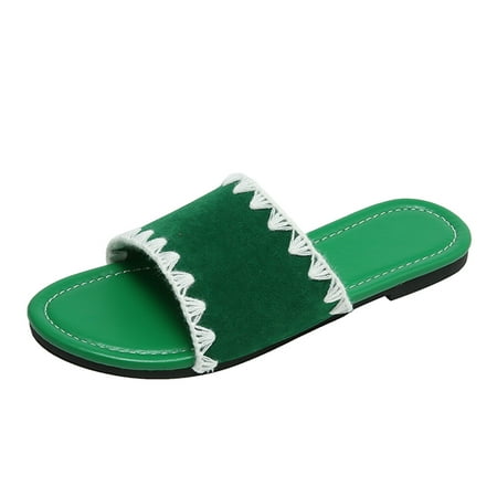 Youmylove Women Sandals Round Toe Open Toe Slippers Fashion Elegant Flat Comfortable Non-Slip Shoes Summer Comfy Daily Simple Walking Footwears
Youmylove Women Sandals Round Toe Open Toe Slippers Fashion Elegant Flat Comfortable Non-Slip Shoes Summer Comfy Daily Simple Walking Footwears