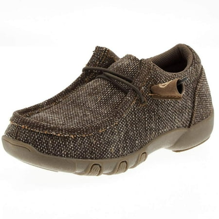 Roper Boys 09-018-1791-2865 Kids Chillin Canvas Casual Shoe 12 Brown