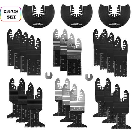 23pcs Multi-Function Bi-metal Precision Saw Blade Oscillating Multitool Saw Blade