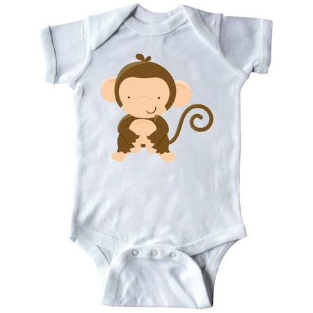 Inktastic Happy Monkey Gift Baby Boy or Baby Girl Bodysuit