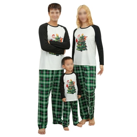 Family Christmas Pjs Matching Sets Christmas Pajamas for Family Elk Print Tops with Green Plaid Pants Xmas Holiday Sleepwear
Family Christmas Pjs Matching Sets Christmas Pajamas for Family Elk Print Tops with Green Plaid Pants Xmas Holiday Sleepwear