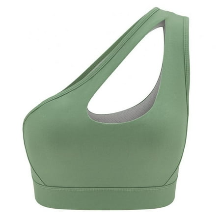 One Shoulder Sports Bra for Women Workout Bras - Wirefree Breathable Sports Tops Fitness Gym Yoga Sports Vest One Shoulder Bra High Support(1-Packs)
One Shoulder Sports Bra for Women Workout Bras - Wirefree Breathable Sports Tops Fitness Gym Yoga Sports Vest One Shoulder Bra High Support(1-Packs)