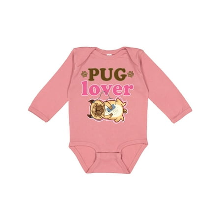 Inktastic Pug Lover Dog Gift Gift Baby Girl Long Sleeve Bodysuit