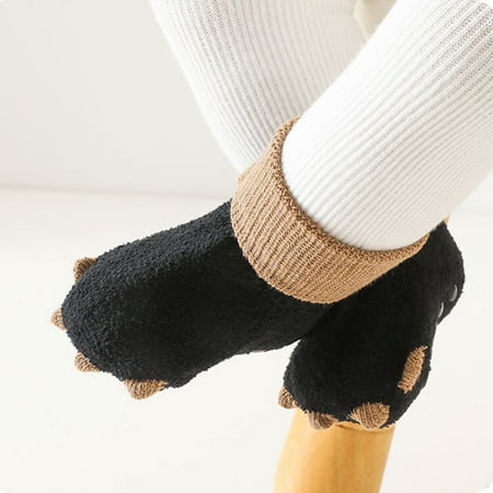 TOWED22 Kids Wool Socks Small Paws Baby Socks Floor Socks Baby Cotton Socks Autumn Winter New Half Velvet Soft Skin Boys Girls Black
TOWED22 Kids Wool Socks Small Paws Baby Socks Floor Socks Baby Cotton Socks Autumn Winter New Half Velvet Soft Skin Boys Girls Black