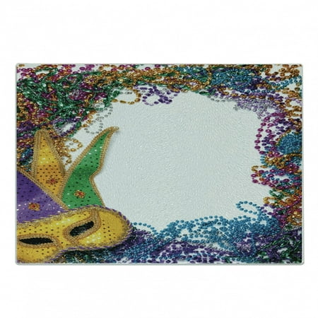 Mardi Gras Cutting Board Colorful Framework Design Vibrant Beads and Fat Tuesday Holiday Theme Decorative Tempered Glass Cutting and Serving Board Small Size Multicolor by Ambesonne
Mardi Gras Cutting Board Colorful Framework Design Vibrant Beads and Fat Tuesday Holiday Theme Decorative Tempered Glass Cutting and Serving Board Small Size Multicolor by Ambesonne