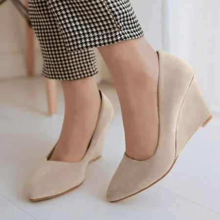 Tangnade women shoes Women Business Suit Shoes Casual Comfortable Pumps Shoe Wedges Single Shoes Beige 37
Tangnade women shoes Women Business Suit Shoes Casual Comfortable Pumps Shoe Wedges Single Shoes Beige 37