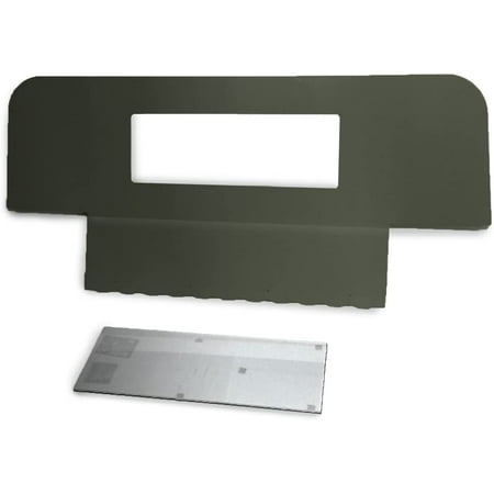 Basic Rear Iron Curtain - GREEN - Clear Window