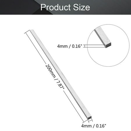 200mm Length HSS Square Bar Milling Turning Bit Lathe Tool 4~20mm Fly Cutter