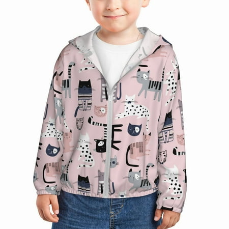 Vsdgher Cat Kids Sun Protection Hoodie with Zip Rash Guard Tops Children s Long Sleeve Sun Protection Clothing -
Vsdgher Cat Kids Sun Protection Hoodie with Zip Rash Guard Tops Children s Long Sleeve Sun Protection Clothing -