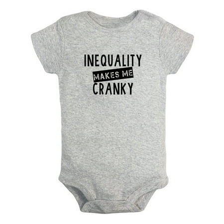 Inequality Makes Me Cranky Funny Rompers For Babies Newborn Baby Unisex Bodysuits Infant Jumpsuits Toddler 0-24 Months Kids One-Piece Oufits (Gray 0-6 Months)
Inequality Makes Me Cranky Funny Rompers For Babies Newborn Baby Unisex Bodysuits Infant Jumpsuits Toddler 0-24 Months Kids One-Piece Oufits (Gray 0-6 Months)
