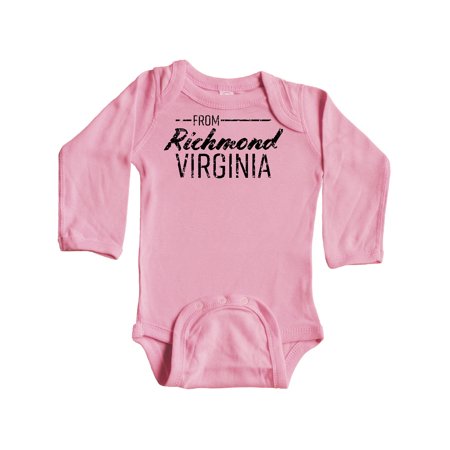 Inktastic From Richmond Virginia in Black Distressed Text Gift Baby Boy or Baby Girl Long Sleeve Bodysuit
Inktastic From Richmond Virginia in Black Distressed Text Gift Baby Boy or Baby Girl Long Sleeve Bodysuit
