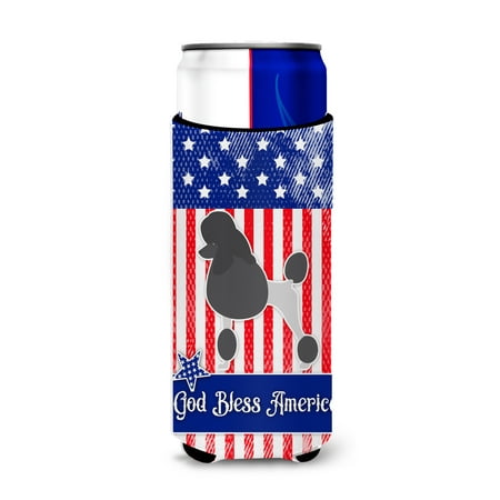 USA Patriotic Poodle Michelob Ultra Hugger for slim cans BB3339MUK