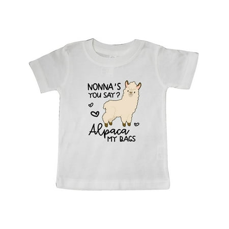 Inktastic Nonna s You Say Alpaca My Bags Gift Baby Boy or Baby Girl T-Shirt 
Inktastic Nonna s You Say Alpaca My Bags Gift Baby Boy or Baby Girl T-Shirt