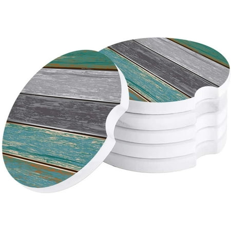 FMSHPON Green and Gray Rustic Wood Grain Set of 2 Car Coaster for Drinks Absorbent Ceramic Stone Coasters Cup Mat with Cork Base for Home Kitchen Room Coffee Table Bar Decor
FMSHPON Green and Gray Rustic Wood Grain Set of 2 Car Coaster for Drinks Absorbent Ceramic Stone Coasters Cup Mat with Cork Base for Home Kitchen Room Coffee Table Bar Decor