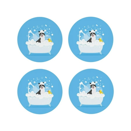 Drink Coasters Set of 4 Collie in Bathtub Leather Coasters for Coffee Table Protector Heat Resistant Cute Coasters for Home Decor Housewarming Gifts Bar Kitchen 4 Inch Round Shape
Drink Coasters Set of 4 Collie in Bathtub Leather Coasters for Coffee Table Protector Heat Resistant Cute Coasters for Home Decor Housewarming Gifts Bar Kitchen 4 Inch Round Shape