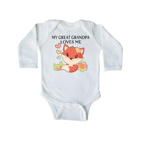 Inktastic My Great Grandpa Loves Me- little fox Gift Baby Boy or Baby Girl Long Sleeve Bodysuit
Inktastic My Great Grandpa Loves Me- little fox Gift Baby Boy or Baby Girl Long Sleeve Bodysuit