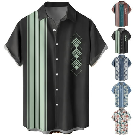 Mens Kids Summer Beach Tops Shirt Tropical Basic Blouses Sizes Kids-Adult Unisex