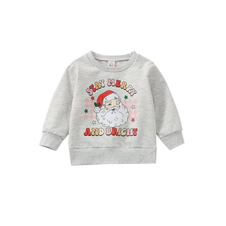 Amuver Toddler Baby Christmas Sweatshirt Long Sleeve Round Neck Santa/Gingerbread Man Print Pullover Tops
Amuver Toddler Baby Christmas Sweatshirt Long Sleeve Round Neck Santa/Gingerbread Man Print Pullover Tops