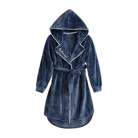 QIIBURR Flannel Bathrobe Thickened Mens Coral Velvet Nightgown Long Home Clothes
QIIBURR Flannel Bathrobe Thickened Mens Coral Velvet Nightgown Long Home Clothes