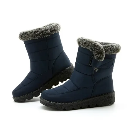 Solid Color Round Toe Winter Calf Boots Thermal Plush Inner Thick Sole Snow Boots Women‘s Footwear
Solid Color Round Toe Winter Calf Boots Thermal Plush Inner Thick Sole Snow Boots Women‘s Footwear
