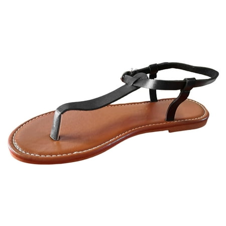ZIZOCWA Summer Women Flat Sandals Simple Solid Color Open Toe Clip Toe Beach Shoes Outside Large Size Non-Slip Buckle Strap Sandals Black Size8
ZIZOCWA Summer Women Flat Sandals Simple Solid Color Open Toe Clip Toe Beach Shoes Outside Large Size Non-Slip Buckle Strap Sandals Black Size8