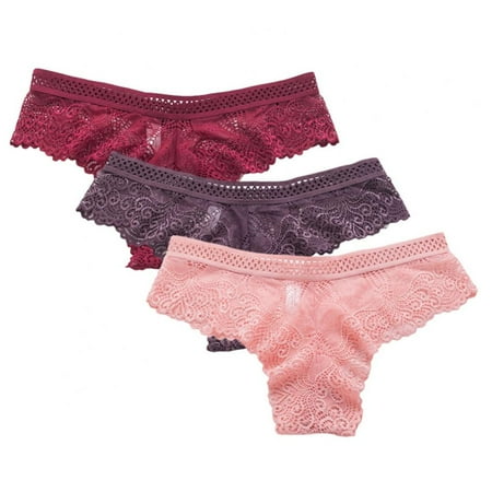 3pcs Women Briefs Low-Rise Panties Lace Hollow out Thong Seamless Underpants Female Thongs
3pcs Women Briefs Low-Rise Panties Lace Hollow out Thong Seamless Underpants Female Thongs