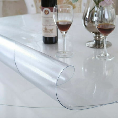110cm/(43.3inch) Clear PVC Table Cover Protector 2mm Thick Desk Pad Waterproof