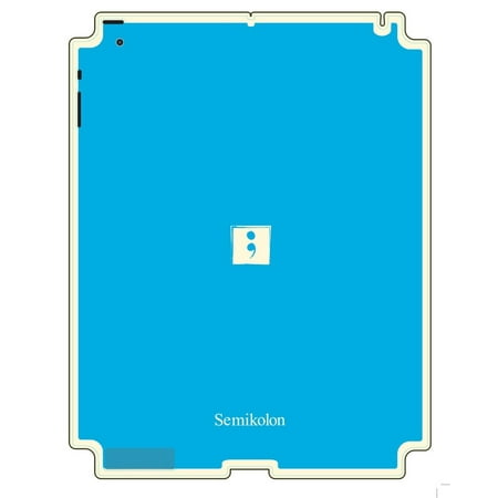 Semikolon 9930019 Removable Skin for iPad 2 - Turquoise