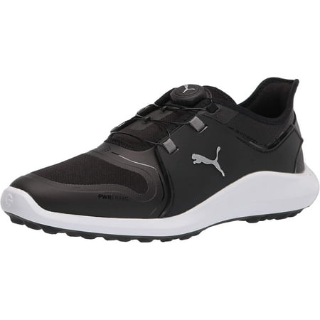 

PUMA Mens Ignite Fasten8 Disc Golf Shoe 10.5 Puma Black-puma Silver-puma White