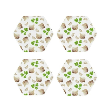 Leather Coasters Set of 4 - Garlic coriander Pattern Lightweight Non-Slip Drink Coasters for Desk Anti-Scalding Desk Cup Coasters for Office Table Decor Hexagon
Leather Coasters Set of 4 - Garlic coriander Pattern Lightweight Non-Slip Drink Coasters for Desk Anti-Scalding Desk Cup Coasters for Office Table Decor Hexagon