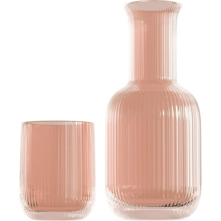 American Atelier Bedside Water Carafe with Tumbler | 28-Ounce Pitcher and Matching Drinking Glass | Use Cup as a Lid for Carafe | For Guest Room Nightstand Office or Gift (Green)
American Atelier Bedside Water Carafe with Tumbler | 28-Ounce Pitcher and Matching Drinking Glass | Use Cup as a Lid for Carafe | For Guest Room Nightstand Office or Gift (Green)