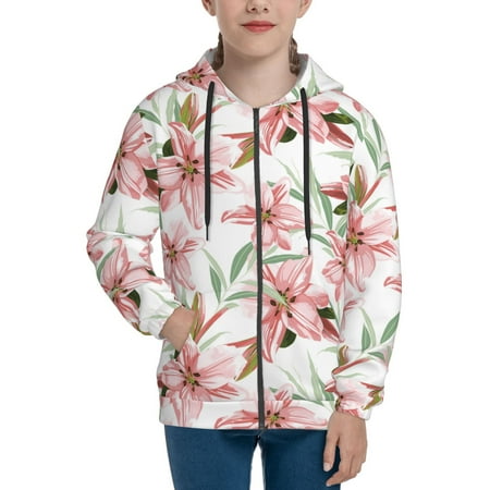 Hoodies for Teen Girls Boys Pink Lilies Flowers Long Sleeve Youth Kids Essentials Zip Up Hoodie Lghtweight Fashion Hoodies & Sweatshirts Jacket Fall Winter Outfits Tops
Hoodies for Teen Girls Boys Pink Lilies Flowers Long Sleeve Youth Kids Essentials Zip Up Hoodie Lghtweight Fashion Hoodies & Sweatshirts Jacket Fall Winter Outfits Tops