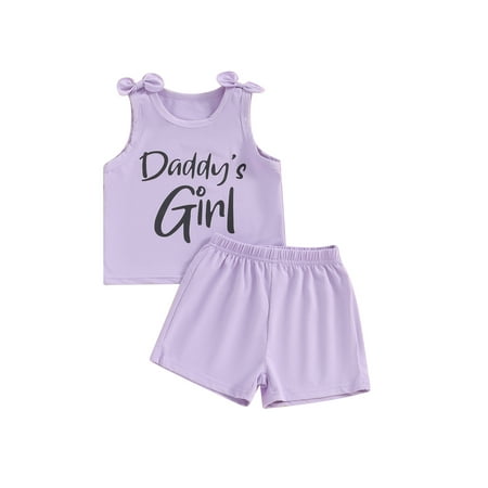 Qtinghua Toddler Baby Girls Summer Clothes Letter Print Sleeveless Bow Tank Tops with Shorts Outfits
Qtinghua Toddler Baby Girls Summer Clothes Letter Print Sleeveless Bow Tank Tops with Shorts Outfits