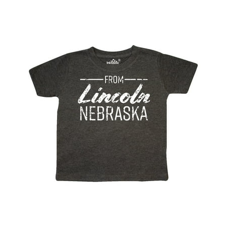Inktastic From Lincoln Nebraska in White Distressed Text Gift Toddler Boy or Toddler Girl T-Shirt
Inktastic From Lincoln Nebraska in White Distressed Text Gift Toddler Boy or Toddler Girl T-Shirt