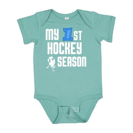 Inktastic My 1st Hockey Season Gift Baby Boy Bodysuit