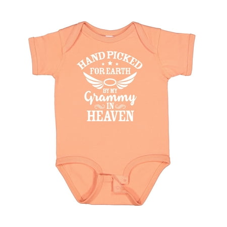 Inktastic Handpicked for Earth by My Grammy in Heaven with Angel Wings Gift Baby Boy or Baby Girl Bodysuit
Inktastic Handpicked for Earth by My Grammy in Heaven with Angel Wings Gift Baby Boy or Baby Girl Bodysuit
