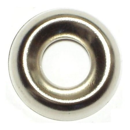 #14 x 21/64 x 25/32 Nickel Plated Steel Finishing Washers