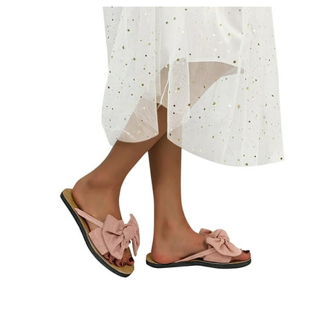 Aayomet Womens House Slippers Slippers Casual Flat Bowknot Beach Women s Flip Shoes Toe Fashion Women s slipper Pink 9.5
Aayomet Womens House Slippers Slippers Casual Flat Bowknot Beach Women s Flip Shoes Toe Fashion Women s slipper Pink 9.5