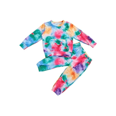 Autumn Winter Tie-Dye Printed Girls Boys Clothes Sets Long Sleeve Pullover Tops Pants 2pcs Outfits
Autumn Winter Tie-Dye Printed Girls Boys Clothes Sets Long Sleeve Pullover Tops Pants 2pcs Outfits