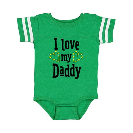 Inktastic I Love my Daddy- hearts Gift Baby Boy or Baby Girl Bodysuit