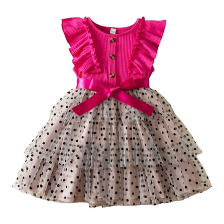 Icvfdpl Toddler Crew Neck A-Line Sleeveless Printing Comfort Waist Summer Dot Print With Belt For Clothes Party Dresses
Icvfdpl Toddler Crew Neck A-Line Sleeveless Printing Comfort Waist Summer Dot Print With Belt For Clothes Party Dresses