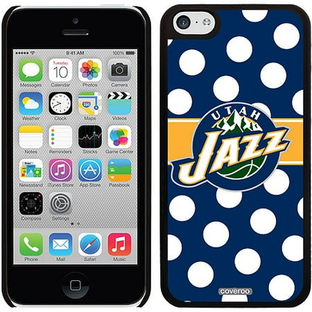 Utah Jazz Polka Dots Design on Apple iPhone 5c Thinshield Snap-On Case by Coveroo