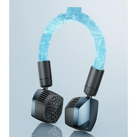 Portable Neck Fan Bladeless Personal Fan 360°Cooling Wearable Fan Fast Cooling USB Rechargeable Battery Operated 3 Speeds Ultra Quiet Birthday Gifts for Men Women Travel Sports (Dark Blue)
Portable Neck Fan Bladeless Personal Fan 360°Cooling Wearable Fan Fast Cooling USB Rechargeable Battery Operated 3 Speeds Ultra Quiet Birthday Gifts for Men Women Travel Sports (Dark Blue)