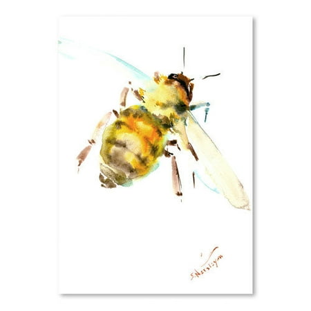 Americanflat Honey Bee by Suren Nersisyan Painting Print
