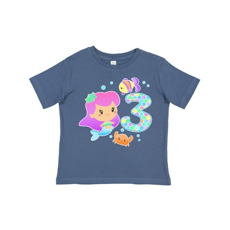 Inktastic Third Birthday Mermaid with Fish and Crab Gift Toddler Toddler Girl T-Shirt
Inktastic Third Birthday Mermaid with Fish and Crab Gift Toddler Toddler Girl T-Shirt