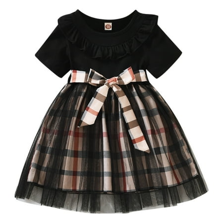 QYZEU Dress for Girl Baby Girl Flower Kids Toddler Baby Girls Short Sleeve Plaid Patchwork Tulle Dress Princess Dress Outfits
QYZEU Dress for Girl Baby Girl Flower Kids Toddler Baby Girls Short Sleeve Plaid Patchwork Tulle Dress Princess Dress Outfits