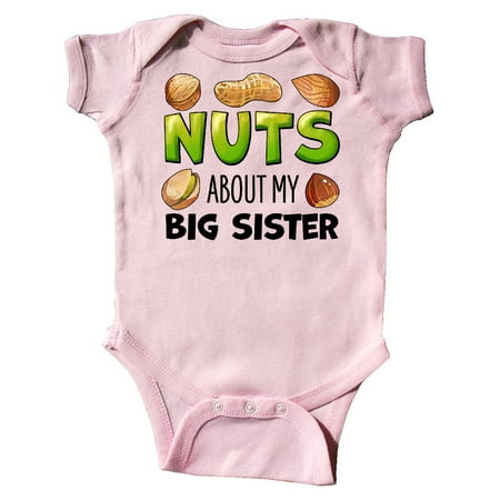 Inktastic Nuts About My Big Sister Peanut Almond Pistachio Gift Baby Boy or Baby Girl Bodysuit
Inktastic Nuts About My Big Sister Peanut Almond Pistachio Gift Baby Boy or Baby Girl Bodysuit