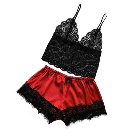 Knosfe Women Floral Sleepwear Pj Sets Satin Crop Top Shorts Set Pajamas Set Loungewear Two-piece Pjs XXXL
Knosfe Women Floral Sleepwear Pj Sets Satin Crop Top Shorts Set Pajamas Set Loungewear Two-piece Pjs XXXL