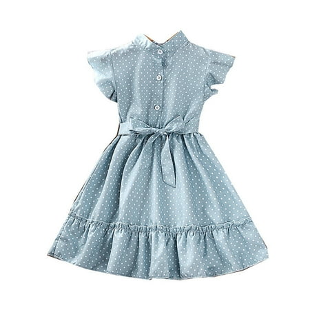 Toddler Little Girls Dresses Polka Dot Lace Flying Sleeve Princess Dress Summer Colorful Clothes Kids Baby Sweet Sundress Outwear Leisure Dailywear
Toddler Little Girls Dresses Polka Dot Lace Flying Sleeve Princess Dress Summer Colorful Clothes Kids Baby Sweet Sundress Outwear Leisure Dailywear