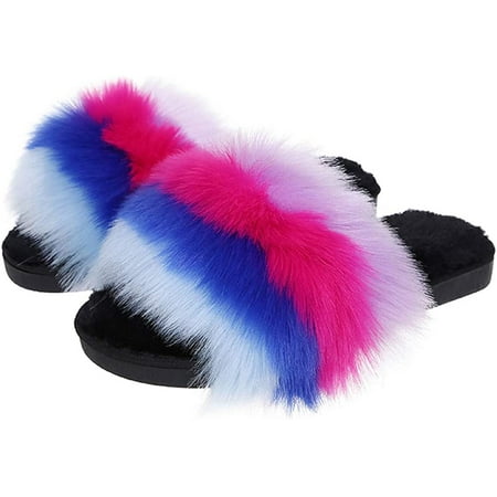 PIKADINGNIS Ladies Slippers Plush Slippers Winter Slippers Open Toe Slippers Warm Slippers Spliced Slippers Home Slippers
PIKADINGNIS Ladies Slippers Plush Slippers Winter Slippers Open Toe Slippers Warm Slippers Spliced Slippers Home Slippers